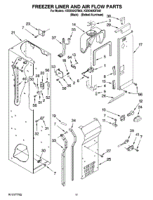 08 - Freezer Liner And Air Flow Parts parts for Kitchenaid Refrigerator KSSO42QTX02 from AppliancePartsPros.com