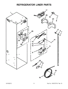 03 - Refrigerator Liner Parts parts for Kitchenaid Refrigerator KSSC36QTS04 from AppliancePartsPros.com