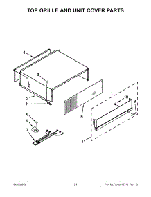 12 - Top Grille And Unit Cover Parts parts for Kitchenaid Refrigerator KSSC36QTS04 from AppliancePartsPros.com