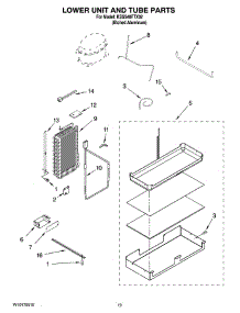 12 - Lower Unit And Tube Parts parts for Kitchenaid Refrigerator KSSS48FTX02 from AppliancePartsPros.com