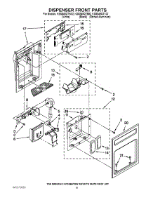 12 - Dispenser Front Parts parts for Kitchenaid Refrigerator KSSS48QTB02 from AppliancePartsPros.com