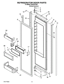 09 - Refrigerator Door Parts parts for Kitchenaid Refrigerator KSSO42FTX02 from AppliancePartsPros.com