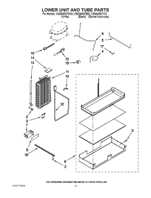 14 - Lower Unit And Tube Parts parts for Kitchenaid Refrigerator KSSS48QTB02 from AppliancePartsPros.com