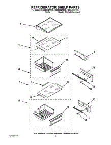 07 - Refrigerator Shelf Parts parts for Kitchenaid Refrigerator KSSS48QTW03 from AppliancePartsPros.com