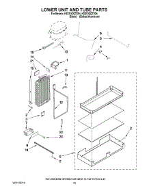 14 - Lower Unit And Tube Parts parts for Kitchenaid Refrigerator KSSO42QTX04 from AppliancePartsPros.com