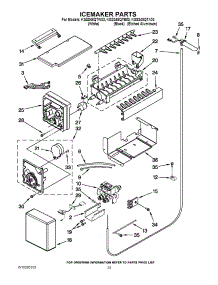 15 - Icemaker Parts parts for Kitchenaid Refrigerator KSSS48QTW03 from AppliancePartsPros.com