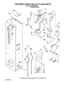 08 - Freezer Liner And Air Flow Parts parts for Kitchenaid Refrigerator KSSS42FTX04 from AppliancePartsPros.com