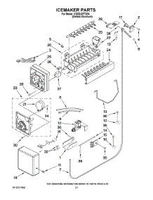 13 - Icemaker Parts parts for Kitchenaid Refrigerator KSSS42FTX04 from AppliancePartsPros.com