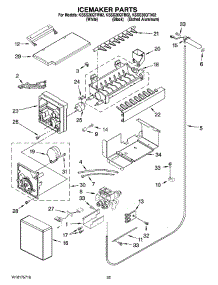 15 - Icemaker Parts parts for Kitchenaid Refrigerator KSSS36QTX02 from AppliancePartsPros.com