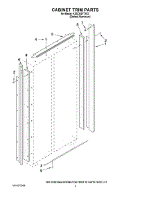 02 - Cabinet Trim Parts parts for Kitchenaid Refrigerator KSSO36FTX03 from AppliancePartsPros.com