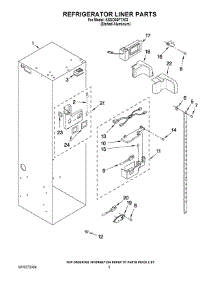 04 - Refrigerator Liner Parts parts for Kitchenaid Refrigerator KSSO36FTX03 from AppliancePartsPros.com