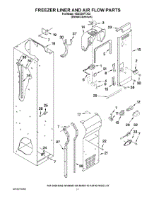08 - Freezer Liner And Air Flow Parts parts for Kitchenaid Refrigerator KSSO36FTX03 from AppliancePartsPros.com