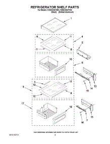 07 - Refrigerator Shelf Parts parts for Kitchenaid Refrigerator KSSO42QTB04 from AppliancePartsPros.com