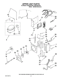 13 - Upper Unit Parts parts for Kitchenaid Refrigerator KSSO42QTB04 from AppliancePartsPros.com