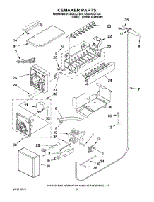15 - Icemaker Parts parts for Kitchenaid Refrigerator KSSO42QTB04 from AppliancePartsPros.com