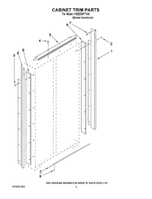 02 - Cabinet Trim Parts parts for Kitchenaid Refrigerator KSSS36FTX03 from AppliancePartsPros.com