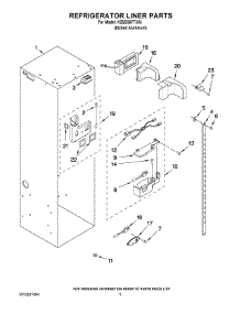 04 - Refrigerator Liner Parts parts for Kitchenaid Refrigerator KSSS36FTX03 from AppliancePartsPros.com