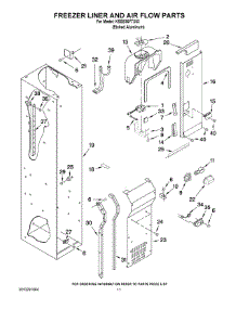 08 - Freezer Liner And Air Flow Parts parts for Kitchenaid Refrigerator KSSS36FTX03 from AppliancePartsPros.com