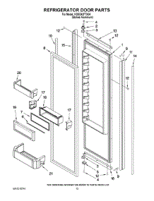 09 - Refrigerator Door Parts parts for Kitchenaid Refrigerator KSSO42FTX04 from AppliancePartsPros.com
