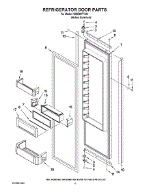 09 - Refrigerator Door Parts parts for Kitchenaid Refrigerator KSSS36FTX03 from AppliancePartsPros.com