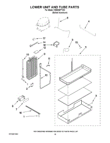 12 - Lower Unit And Tube Parts parts for Kitchenaid Refrigerator KSSS36FTX03 from AppliancePartsPros.com