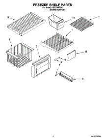 03 - Freezer Shelf Parts parts for Kitchenaid Refrigerator KSSO36FTX02 from AppliancePartsPros.com