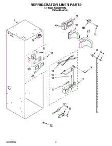 04 - Refrigerator Liner Parts parts for Kitchenaid Refrigerator KSSO36FTX02 from AppliancePartsPros.com