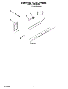 05 - Control Panel Parts parts for Kitchenaid Refrigerator KSSO36FTX02 from AppliancePartsPros.com