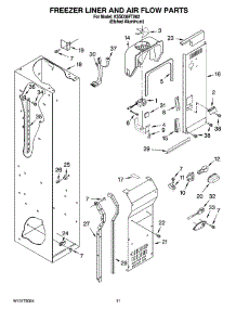 08 - Freezer Liner And Air Flow Parts parts for Kitchenaid Refrigerator KSSO36FTX02 from AppliancePartsPros.com