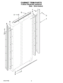 02 - Cabinet Trim Parts parts for Kitchenaid Refrigerator KSSO36QTB02 from AppliancePartsPros.com