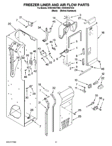 08 - Freezer Liner And Air Flow Parts parts for Kitchenaid Refrigerator KSSO36QTB02 from AppliancePartsPros.com