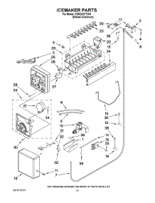 13 - Icemaker Parts parts for Kitchenaid Refrigerator KSSO42FTX04 from AppliancePartsPros.com