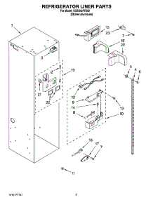 04 - Refrigerator Liner Parts parts for Kitchenaid Refrigerator KSSS42FTX02 from AppliancePartsPros.com