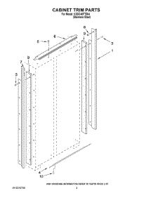 02 - Cabinet Trim Parts parts for Kitchenaid Refrigerator KSSC48FTS04 from AppliancePartsPros.com