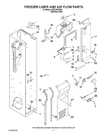 08 - Freezer Liner And Air Flow Parts parts for Kitchenaid Refrigerator KSSC48FTS04 from AppliancePartsPros.com
