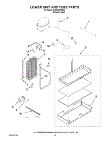 12 - Lower Unit And Tube Parts parts for Kitchenaid Refrigerator KSSC48FTS04 from AppliancePartsPros.com
