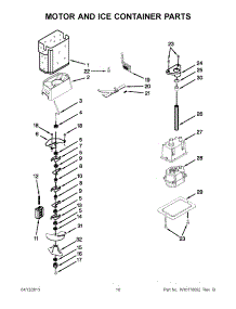 05 - Motor And Ice Container Parts parts for Kitchenaid Refrigerator KSSS42QTW02 from AppliancePartsPros.com