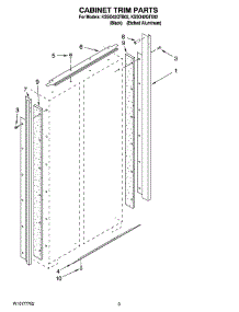 02 - Cabinet Trim Parts parts for Kitchenaid Refrigerator KSSO42QTB02 from AppliancePartsPros.com
