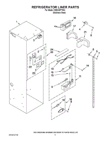 04 - Refrigerator Liner Parts parts for Kitchenaid Refrigerator KSSC42FTS04 from AppliancePartsPros.com