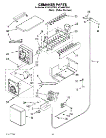 15 - Icemaker Parts parts for Kitchenaid Refrigerator KSSO42QTB02 from AppliancePartsPros.com