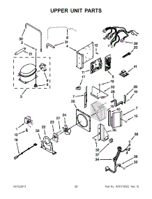 13 - Upper Unit Parts parts for Kitchenaid Refrigerator KSSS42QTB02 from AppliancePartsPros.com