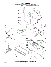 05 - Unit Parts parts for Kitchenaid Refrigerator KFIS27CXBL2 from AppliancePartsPros.com