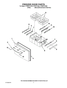 09 - Freezer Door Parts parts for Kitchenaid Refrigerator KFIS27CXBL2 from AppliancePartsPros.com