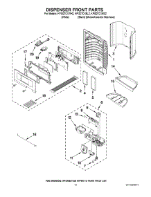 10 - Dispenser Front Parts parts for Kitchenaid Refrigerator KFIS27CXBL2 from AppliancePartsPros.com