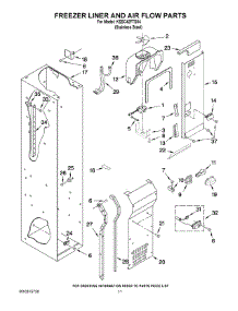 08 - Freezer Liner And Air Flow Parts parts for Kitchenaid Refrigerator KSSC42FTS04 from AppliancePartsPros.com