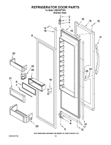 09 - Refrigerator Door Parts parts for Kitchenaid Refrigerator KSSC42FTS04 from AppliancePartsPros.com
