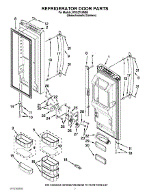 04 - Refrigerator Door Parts parts for Kitchenaid Refrigerator KFIS27CXMS3 from AppliancePartsPros.com
