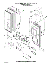 04 - Refrigerator Door Parts parts for Kitchenaid Refrigerator KFIL27CXMS2 from AppliancePartsPros.com