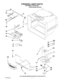 02 - Freezer Liner Parts parts for Kitchenaid Refrigerator KFIS27CXMS1 from AppliancePartsPros.com