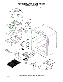 03 - Refrigerator Liner Parts parts for Kitchenaid Refrigerator KFIS27CXMS1 from AppliancePartsPros.com